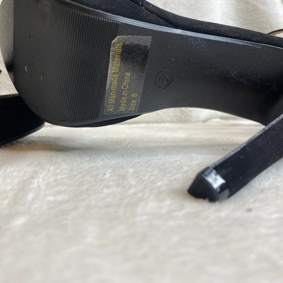 Black Strappy Heels - Picture 6 of 9